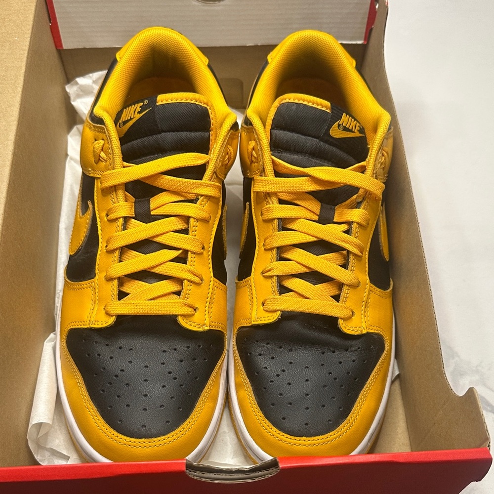 Nike Dunk Low Goldenrod and Black Sneakers 10
